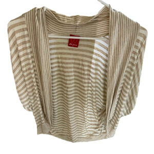 🌿Ella Moss beige and white wrap shirt - size 14🌿